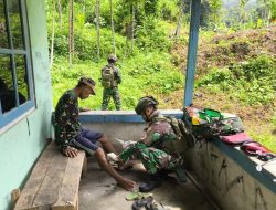 Bakti TNI di Perbatasan Papua: Satgas Yonif 131/Brajasakti Hadirkan Pelayanan Kesehatan untuk Warga Uskwar