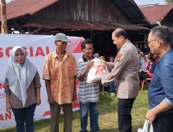 Sambut Bhayangkara ke-79, Polda Sumsel Salurkan Ratusan Paket Bansos