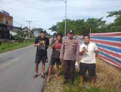 Personil Polsek Menjalin melaksanakan patroli Unit Sampata ke Pasar Menjalin