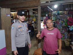 Patroli Malam Polsek Meranti, Temui Warga yang Sedang Santai – Pesan Humanis Disampaikan Langsung