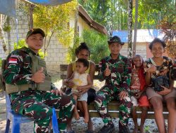 Sentuhan Hati Satgas Yonif 131/Brajasakti di Perbatasan Papua