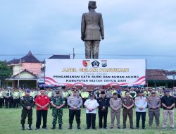 Amankan Suro Agung Dan Pengesahan PSHT, Ratusan Personil TNI-Polri Blitar Raya Di Siagakan