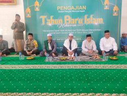 Polsek Mempawah Hulu Hadiri Peringatan Tahun Baru Islam, di Masjid Besar Nurul Bustanul Jannah, Desa Karangan