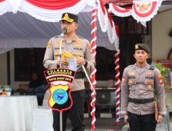 Kapolresta Sorong Kota Pimpin Langsung Upacara Kenaikan Pangkat Personel Polresta Sorong Kota