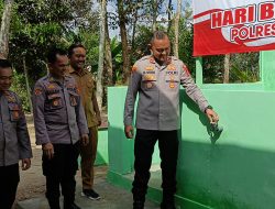 HUT Bhayangkara ke-79, Polres Mesuji Bangun Sumur Bor untuk Warga Rejo Binangun