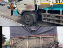 MB – PKRI CADSENA Muara Enim Kembali Menyoroti Angkutan Truk Batubara Mogok di Depan Bank Mandiri