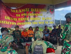 Satgas TNI di Pos Eromaga: Mengukuhkan Kebersamaan dengan Ibadah Mingguan Bersama Warga Kristen Kampung Eronggobak