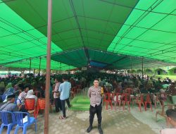 Polsek Ngabang Menerjunkan Personilnya Untuk Pengamanan Kegiatan Haflah Khotmil Quran XXIII