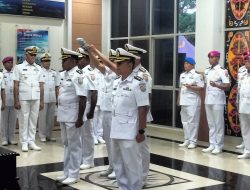 Danyonmarhanlan XIV Hadiri Sertijab Danlanal Ternate, Dorong Optimalisasi Kesiapan Maritim di Wilayah Papua Barat Daya