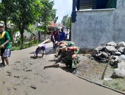 Babinsa Gotong Royong Membangun Infrastruktur, Jalan Desa Mulus, Ekonomi Maju