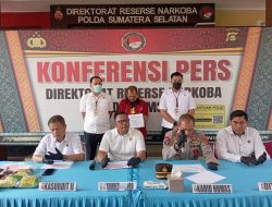 Direktorat Resnarkoba Polda Sumsel Tangkap Seorang Pemotor Lantaran Kedapatan Membawa 11 Kilogram Shabu-Shabu