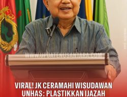 Jusuf Kalla Imbau Wisudawan Jaga Ijazah: “Nanti Ditanya, Tidak Ada Aslinya”