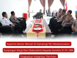 Tingkatkan Dan Pererat Sinergitas Kapolres Bener Meriah Kunjungi Dandim 0119/BM