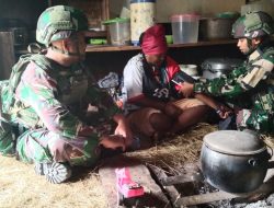 Satgas Yonif 521/DY Berikan Sosialisasi dan Layanan Kesehatan Bagi Warga Distrik Bolakme