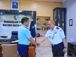Danlanud Sultan Hasanudiin Terima Kunjungan Kepala Kantor Otoritas Bandar Udara Wilayah V Makassar