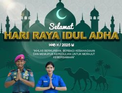 Danyonmarhanlan XIV Beserta Perwira dan Prajurit mengucapkan selamat idul adha 10 Dzulhijjah 1446 H