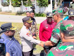 Kapolres Maybrat Hadiri Kunjungan Kerja Pangdam XVIII/Kasuari di Kabupaten Maybrat