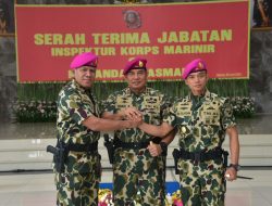 Kolonel Marinir Ena Sulaksana Resmi Pimpinan Prajurit Petarung Pasmar 1