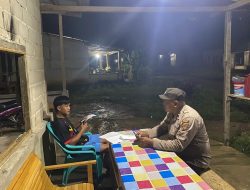 Cegah Aksi Premanisme, Unit Samapta Polsek Meranti Laksanakan Patroli Malam di Tempat Masyarakat Berkumpul