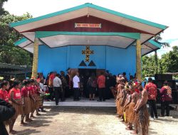 Wujud Toleransi di Tanah Papua, Satgas Yonif 131/Brajasakti Hadiri Peresmian Gereja GKI Eden Yanemyo