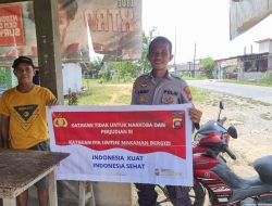 Edukasi Bahaya Narkoba dan Judi Online oleh Polsek Menjalin, Disambut Antusias Warga