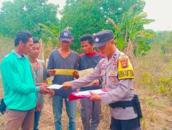 Bhabinkamtibmas Polsek Rambutan Proaktif Cegah Karhutla di Musim Kemarau