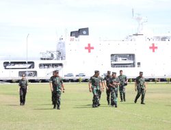 Lantamal XIV Sambut Kunker Strategis Pangkogabwilhan III di Provinsi PBD