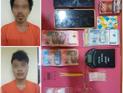 Ops Nila Jaya 2025, Polsek Grogol Petamburan Bekuk Dua Pelaku Narkoba, Barang Bukti Sabu dan Uang Tunai dan Alat Isap Diamankan