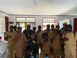 Dansatgas Yonif 763/SBA Hadiri Rapat Perencanaan dan Penerapan Dapur Sehat di Tengah Masyarakat Perbatasan
