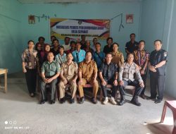 Bhabinkamtibmas Polsek Menjalin Hadiri Kegiatan Musdesus Perdes Perlindungan Anak Desa Sepahat