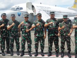 Lantamal XIV Lepas Keberangkatan Pangkogabwilhan III, Usai Kunjungan Kerja Strategis di Provinsi Papua Barat Daya