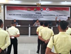 Polda Maluku Gelar Lomba BUJP dan Satpam Teladan Sambut HUT ke-79 Bhayangkara