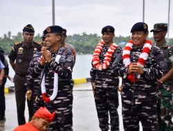 Satgas Trisila TNI AL 2025 Tiba di Morotai, Disambut Hangat Pemda dan Masyarakat