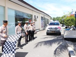 Waka Polres Buru Lepas Bantuan Bakti Sosial dalam Rangka Hari Bhayangkara ke-79