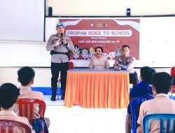 Jelang HUT Ke-79 Bhayangkara Propam Polda Maluku Goes To School, Edukasi Pentingnya Berlalulintas Sejak Dini
