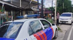 Tingkatkan Kamtibmas, Personel Polsek Mandor Laksanakan Patroli Siang Menggunakan Mobil Dinas