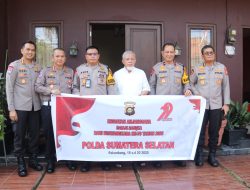 Wakapolda Sumsel Sambangi kediaman purnawirawan Polri Jelang HUT Bhayangkara Ke -79