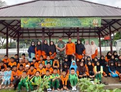 Belajar Kepemimpinan dari Ladang Kota, Siswa SDIT Islamic School Serbu Urban Farming Kodim Jambi