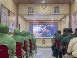Kodim 0808/Blitar Ikuti Pembinaan Rohani Islam Virtual Terpusat : Perkuat Mental Prajurit, Wujudkan Keluarga Sakinah Mawaddah Warahmah