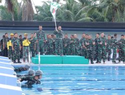 Pangdam I/BB Tinjau Lomba Renang Militer Dalam Rangka Memperingati HUT ke-75 Kodam I/BB
