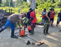 Sinergi Satgas Yonif 131/Brajasakti Dengan Warga Perbatasan Papua Melalui Budaya Gotong Royong