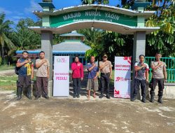 Sambut HUT Bhayangkara ke-79, Polsek Menjalin Gelar Bakti Religi di Mesjid