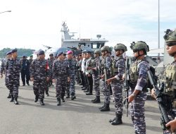 Kas Koarmada III Pimpin Apel Gelar Pasukan Jelang Geladi Lapangan Latihan Pengamanan VVIP 2025