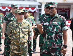 Danrem 044/Gapo Bersama Bupati Muratara Sambut Prajurit Yonif TP 846/KS