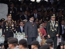 Panglima TNI Hadiri Peringatan Hari Bhayangkara ke-79 di Silang Monas