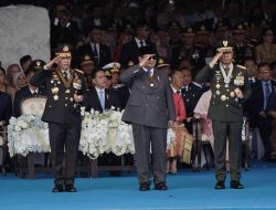 Panglima TNI Hadiri Peringatan Hari Bhayangkara ke-79 di Silang Monas