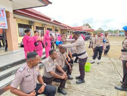 Kapolres Maybrat Pimpin Upacara Kenaikan Pangkat, Momentum Penghargaan bagi Pengabdian
