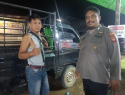 Cegah Kejahatan, Polsek Sengah Temila Gencarkan Patroli Malam