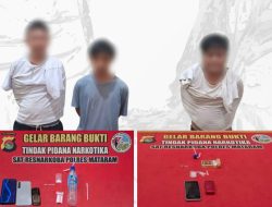 Tiga Terduga Pengedar Sabu Diciduk Dini Hari di Dasan Agung Mataram