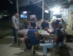 Piket Jaga Polsek Kuala Behe Melaksanakan Patroli Malam Hari Cegah Gangguan Kejahatan